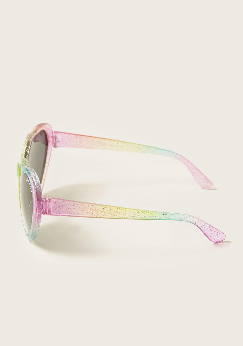 Juniors Tinted Heart-Shaped Sunglasses-Sunglasses-image-2