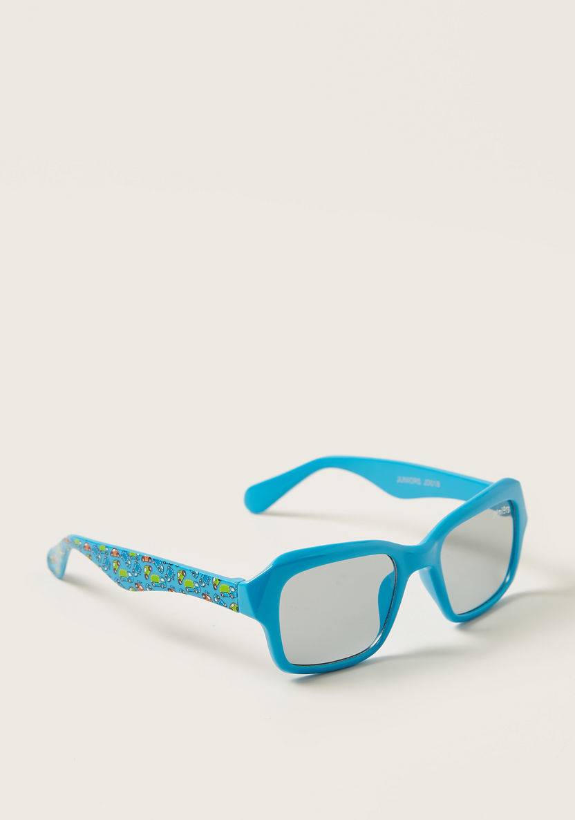 Juniors Car Print Full Rim Sunglasses with Nose Pads-Sunglasses-image-0