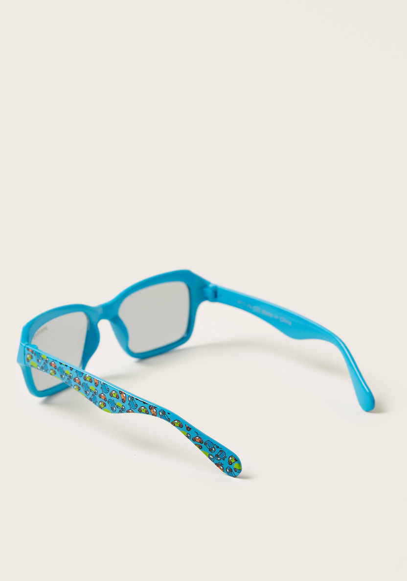 Juniors Car Print Full Rim Sunglasses with Nose Pads-Sunglasses-image-3
