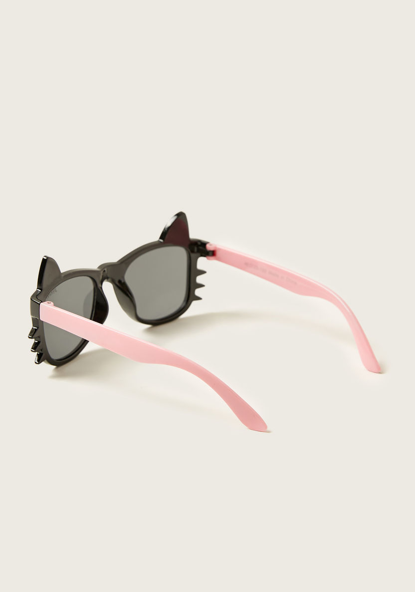 Charmz Glitter Ear Accented Full Rim Sunglasses-Sunglasses-image-3
