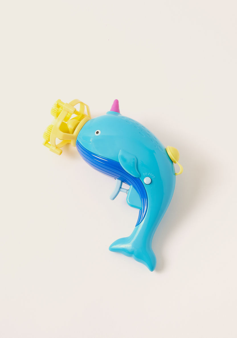 Rainbow Bubbles Narwhal Water-Shooting Bubble Blower-Novelties and Collectibles-image-2