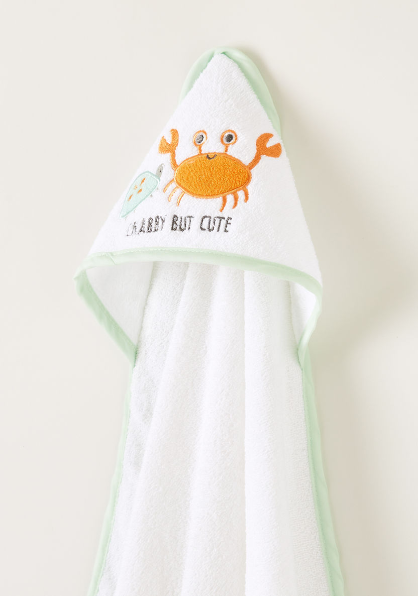 Juniors 6-Piece Hooded Crab Towel and Washcloth Set-Towels and Flannels-image-1
