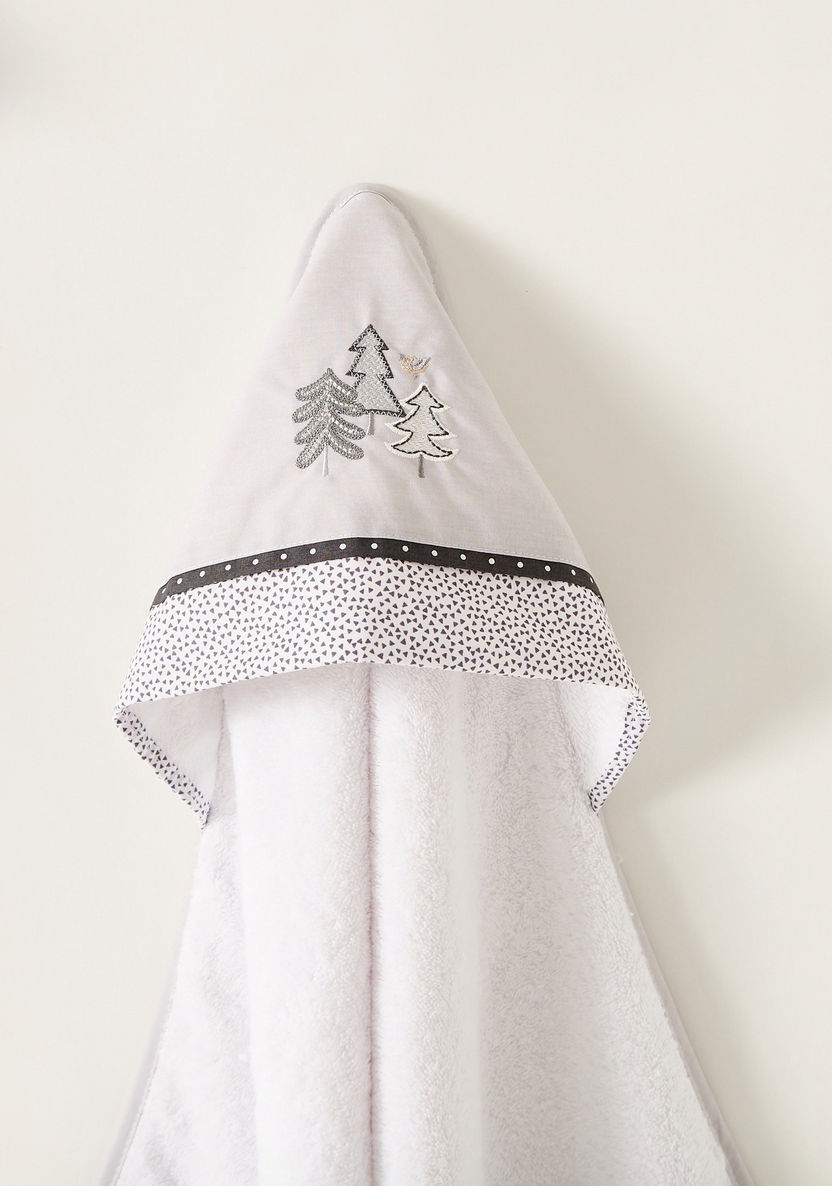 Cambrass Forest Embroidered Towel with Hood - 80x80 cms-Towels and Flannels-image-1