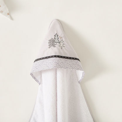 Cambrass Forest Embroidered Towel with Hood - 80x80 cms