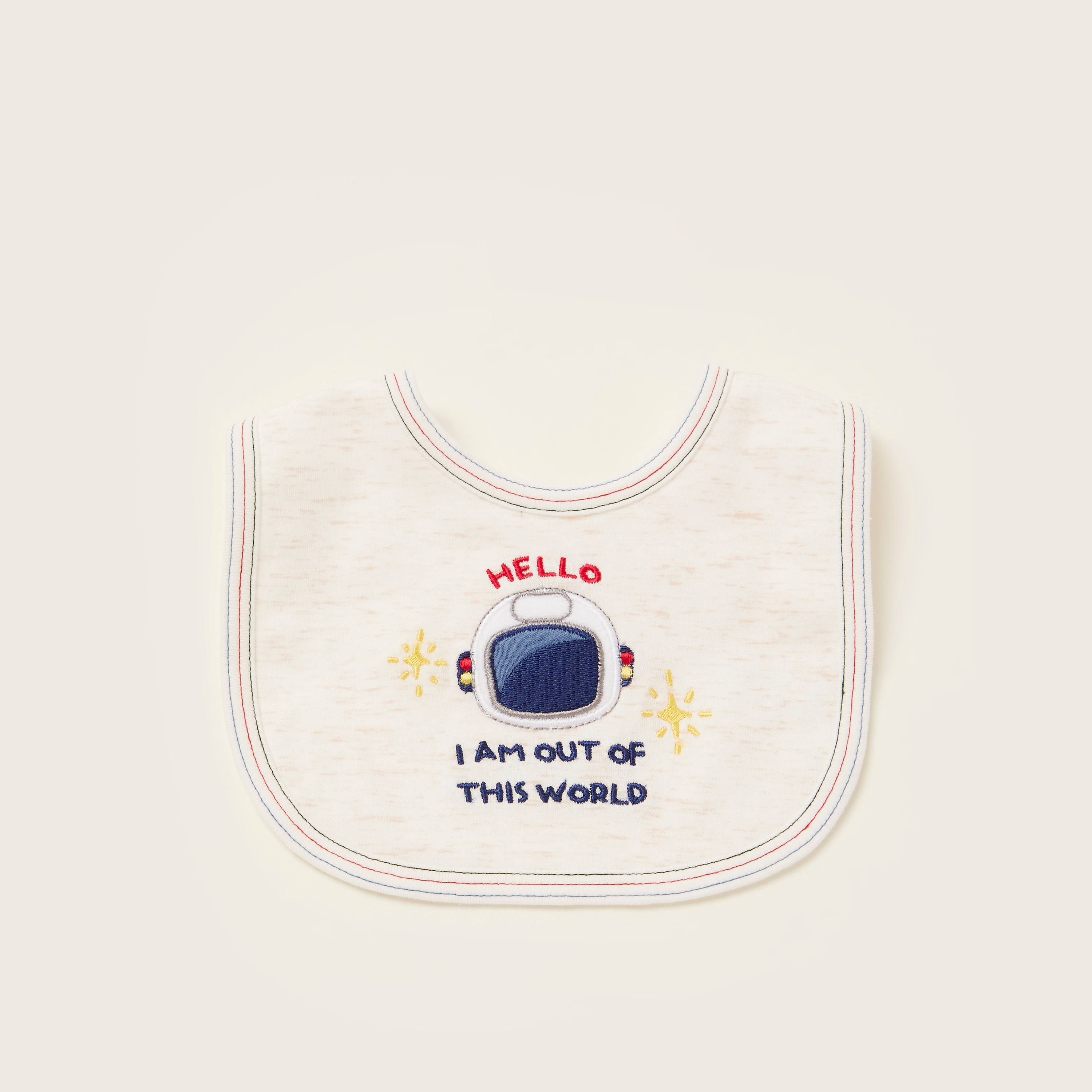 Juniors Printed Bib with Press Button Closure-baby-feeding-bibs-image-1