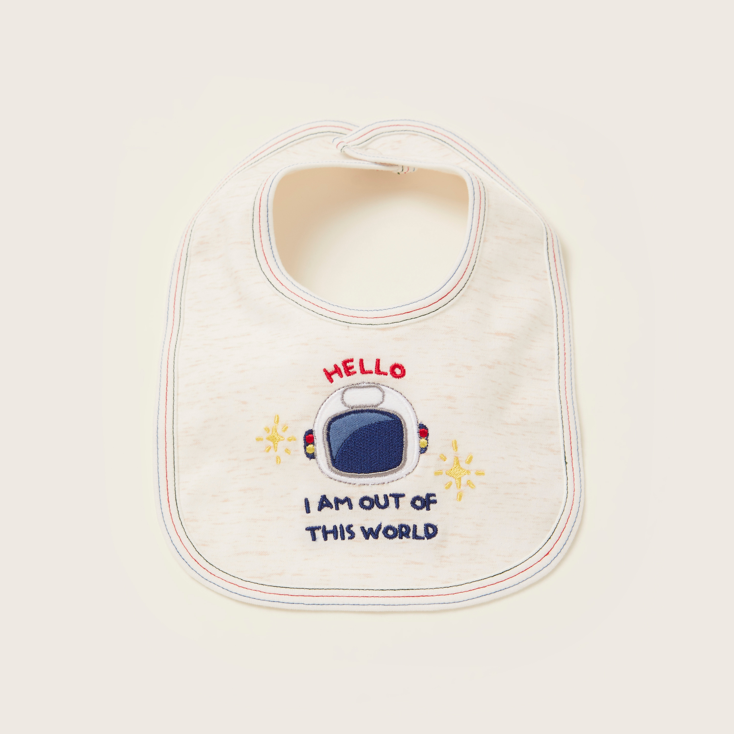 Juniors Printed Bib with Press Button Closure-baby-feeding-bibs-image-4