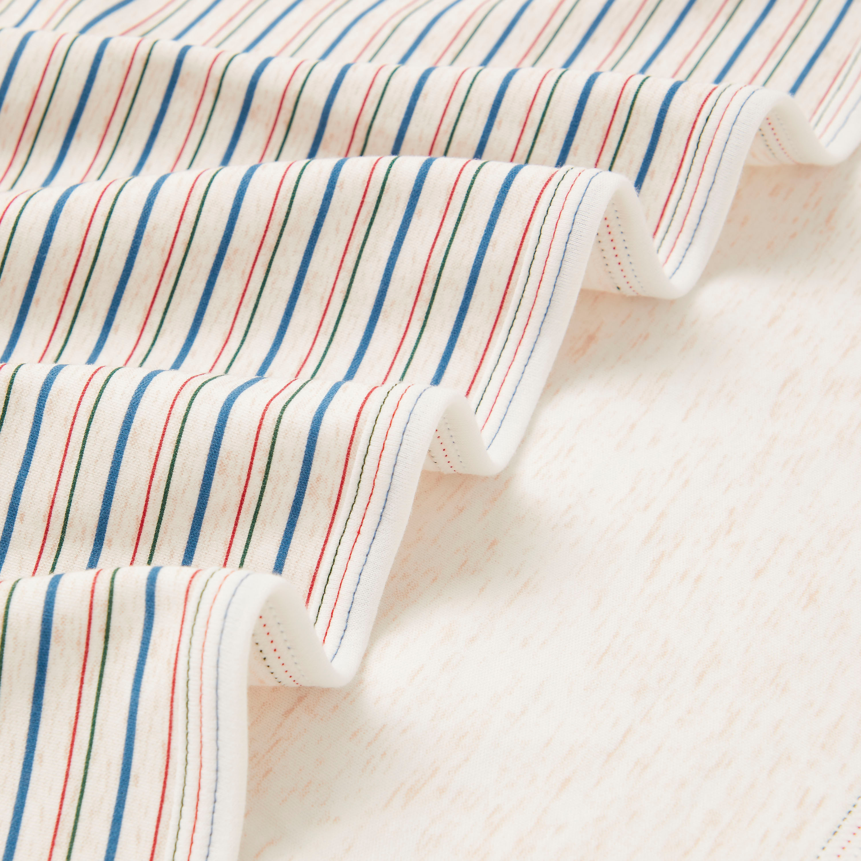 Juniors Striped Receiving Blanket with Rocket Embroidery - 76x102 cms-baby-nursery-blanketsandswaddles-receivingblankets-image-3