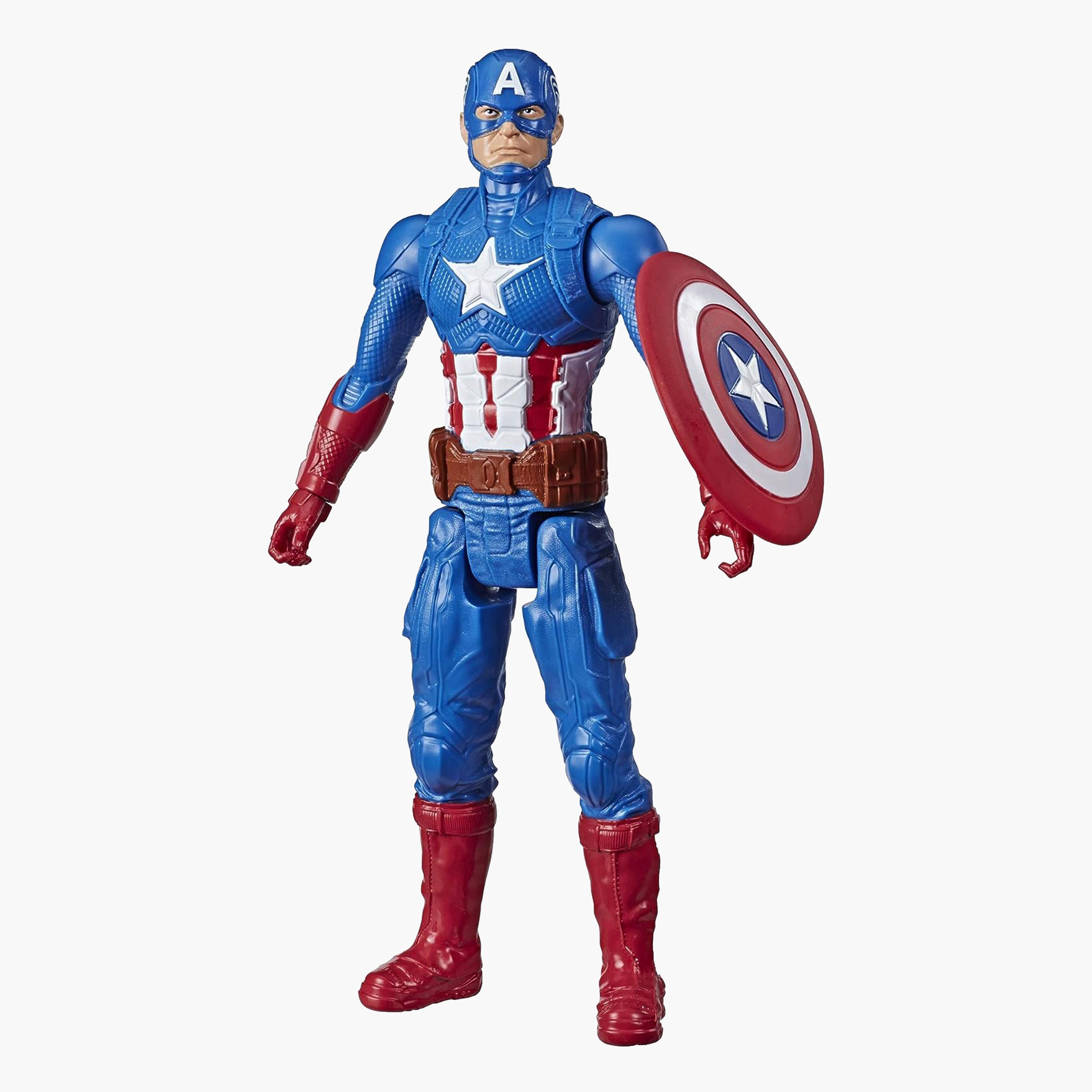 Titan Hero Captain America Figurine - 12 inches-toys-playfigures-actionfigures-image-1
