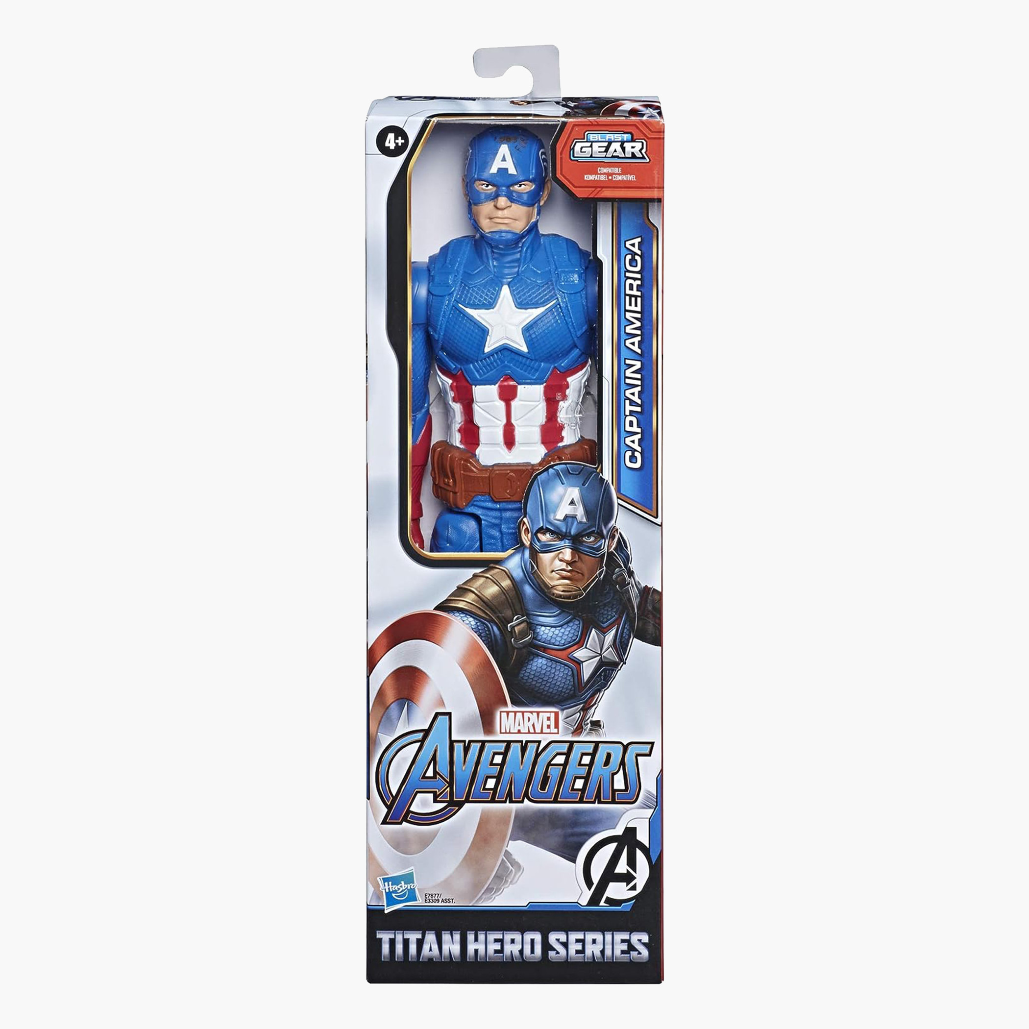 Titan Hero Captain America Figurine - 12 inches-toys-playfigures-actionfigures-image-2