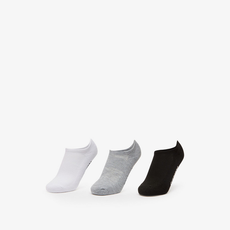 Skechers Textured No Show Socks - Set of 3