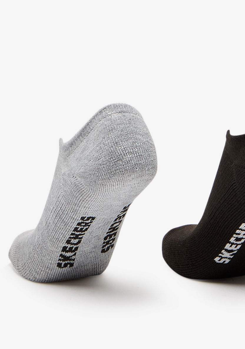 Skechers Textured No Show Sports Socks - Set of 3-Women%27s Socks-image-1