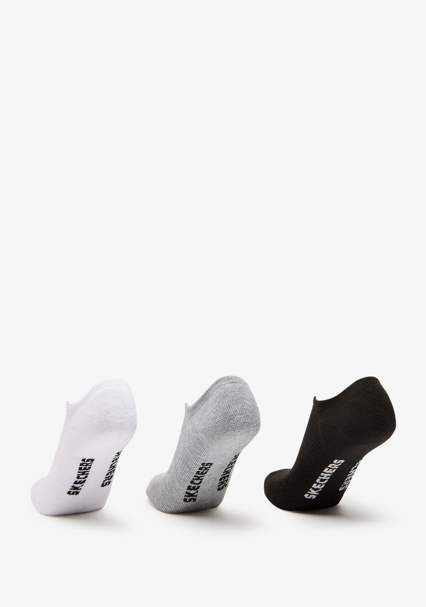 Skechers Textured No Show Sports Socks - Set of 3-Women%27s Socks-image-2