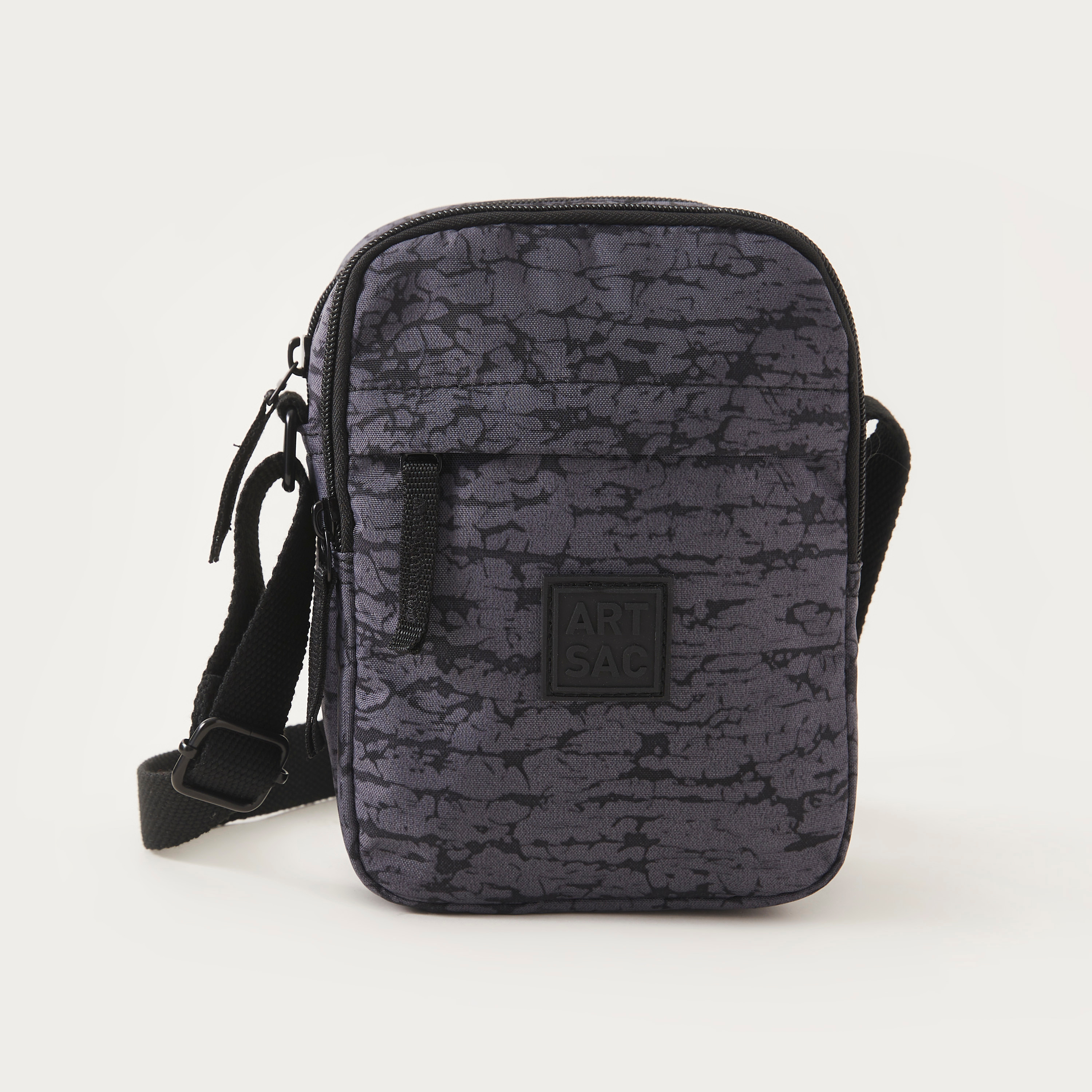 Art Sac Printed Crossbody Bag with Adjustable Strap and Zip Closure-women-bagsandwallets-handbags-image-1