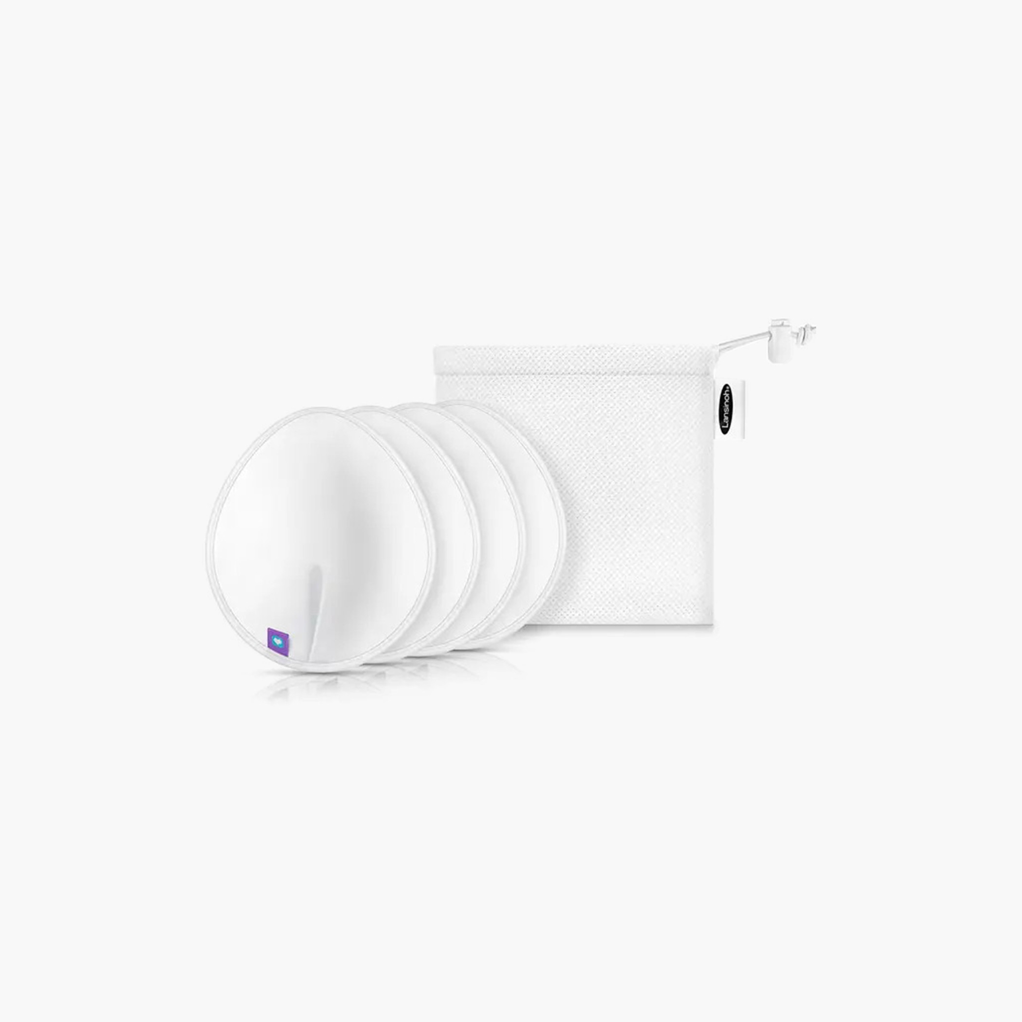 Lansinoh 4-Piece Washable Breast Pad with Bag-baby-feeding-breastfeedingandcare-image-2