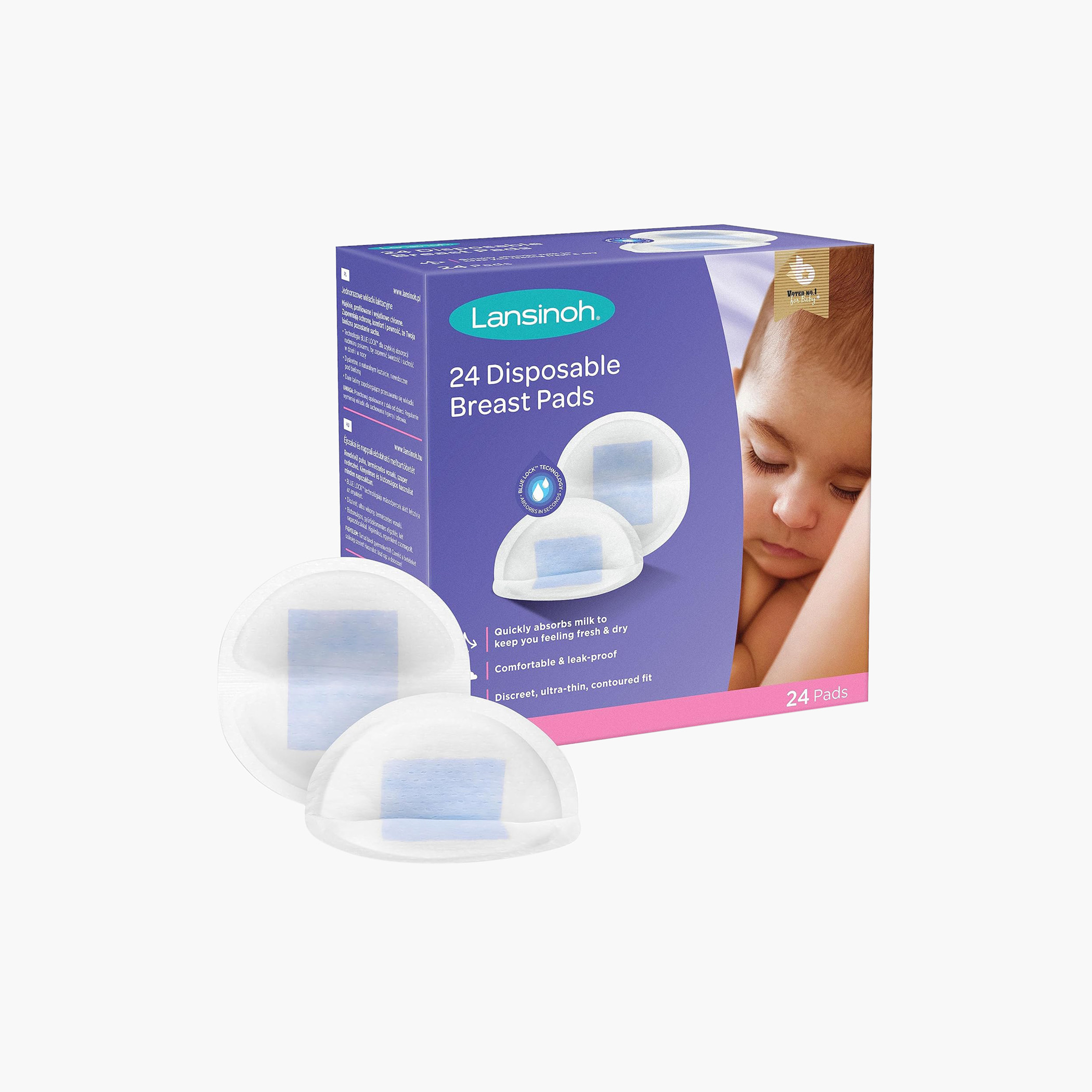 Lansinoh 24-Piece Disposable Breast Pad Set-baby-feeding-breastfeedingandcare-image-1
