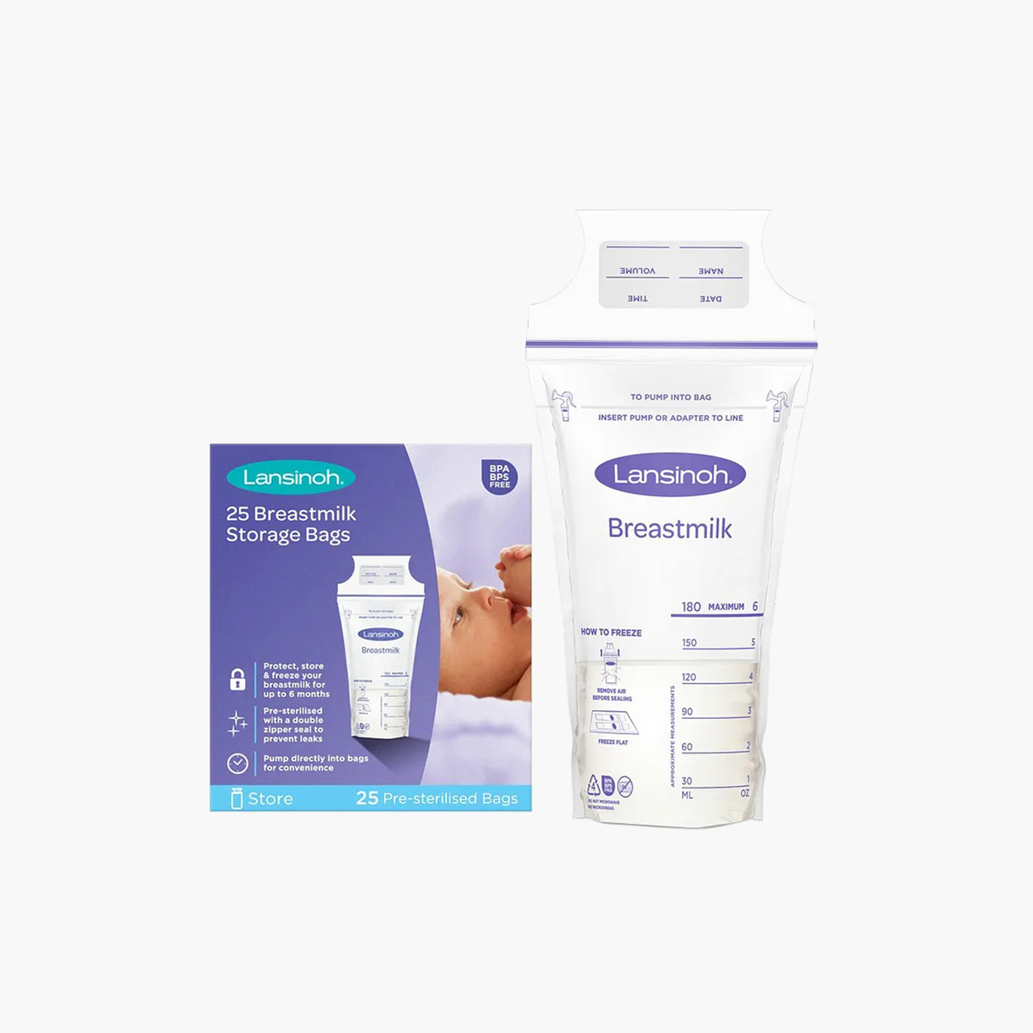 Lansinoh 25-Piece Breastmilk Storage Bag Set-baby-feeding-breastfeedingandcare-image-1