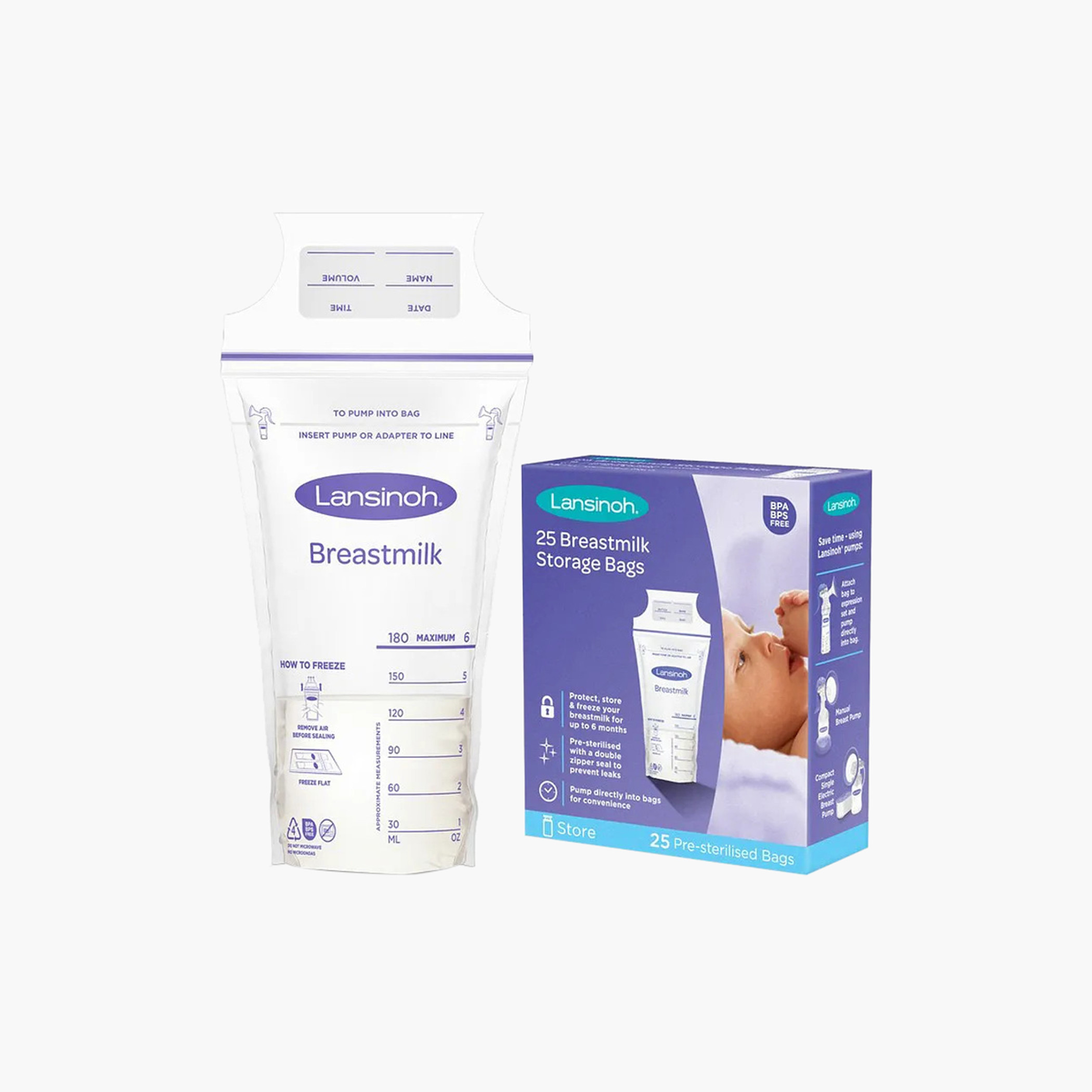 Lansinoh 25-Piece Breastmilk Storage Bag Set-baby-feeding-breastfeedingandcare-image-2