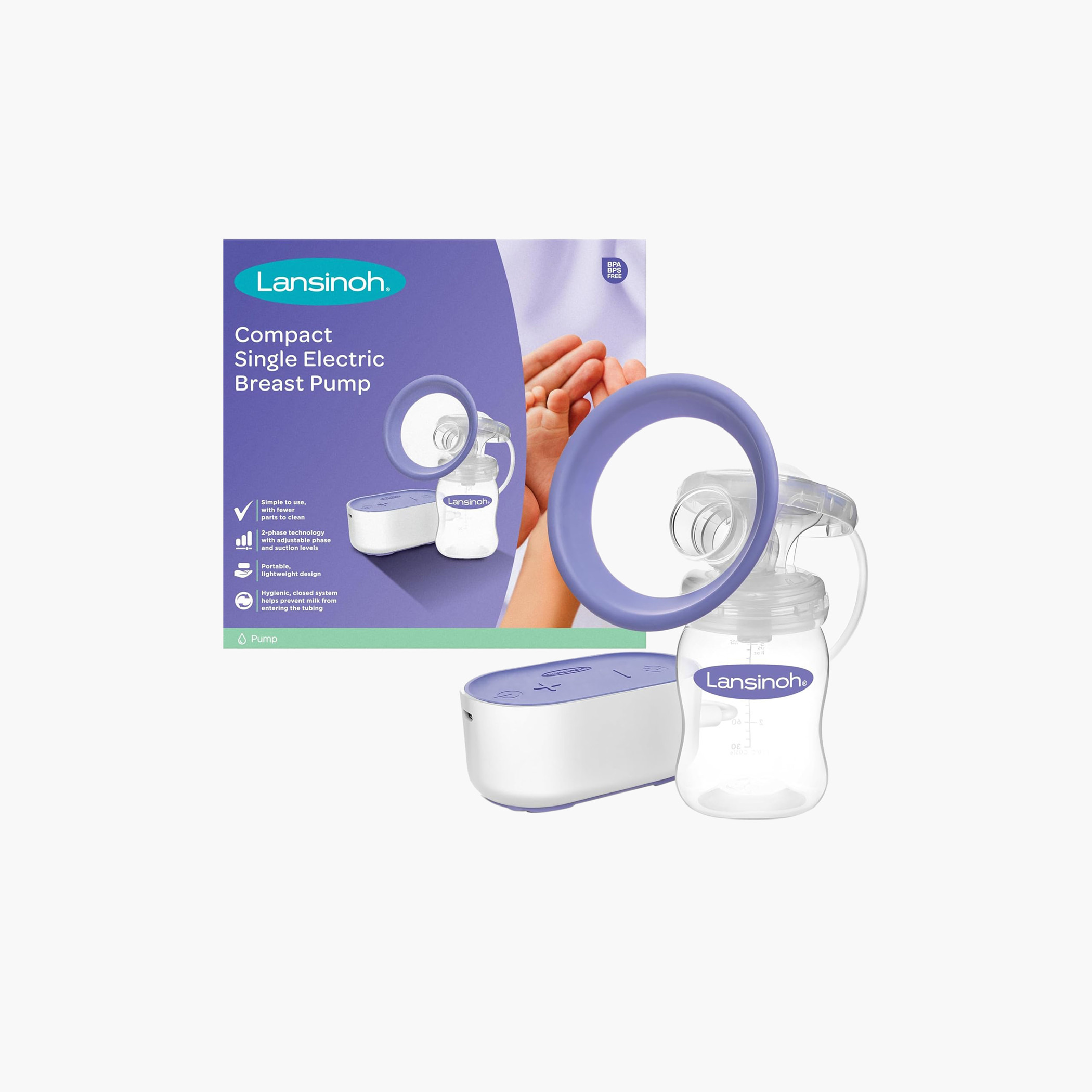 Lansinoh Single Electric Breast Pump-baby-feeding-breastfeedingandcare-image-1