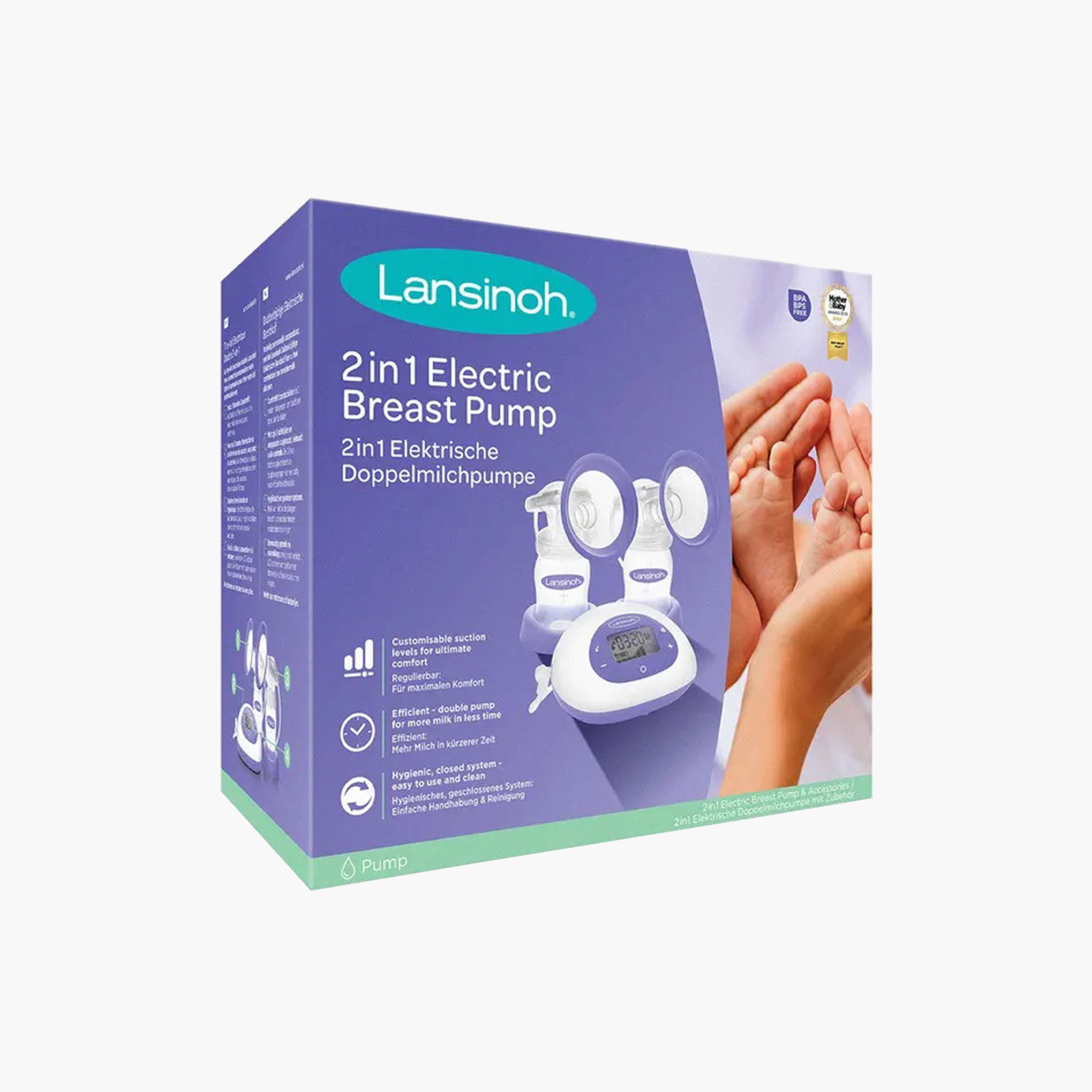 Lansinoh 2-in-1 Double Electric Breast Pump-baby-feeding-breastfeedingandcare-image-2