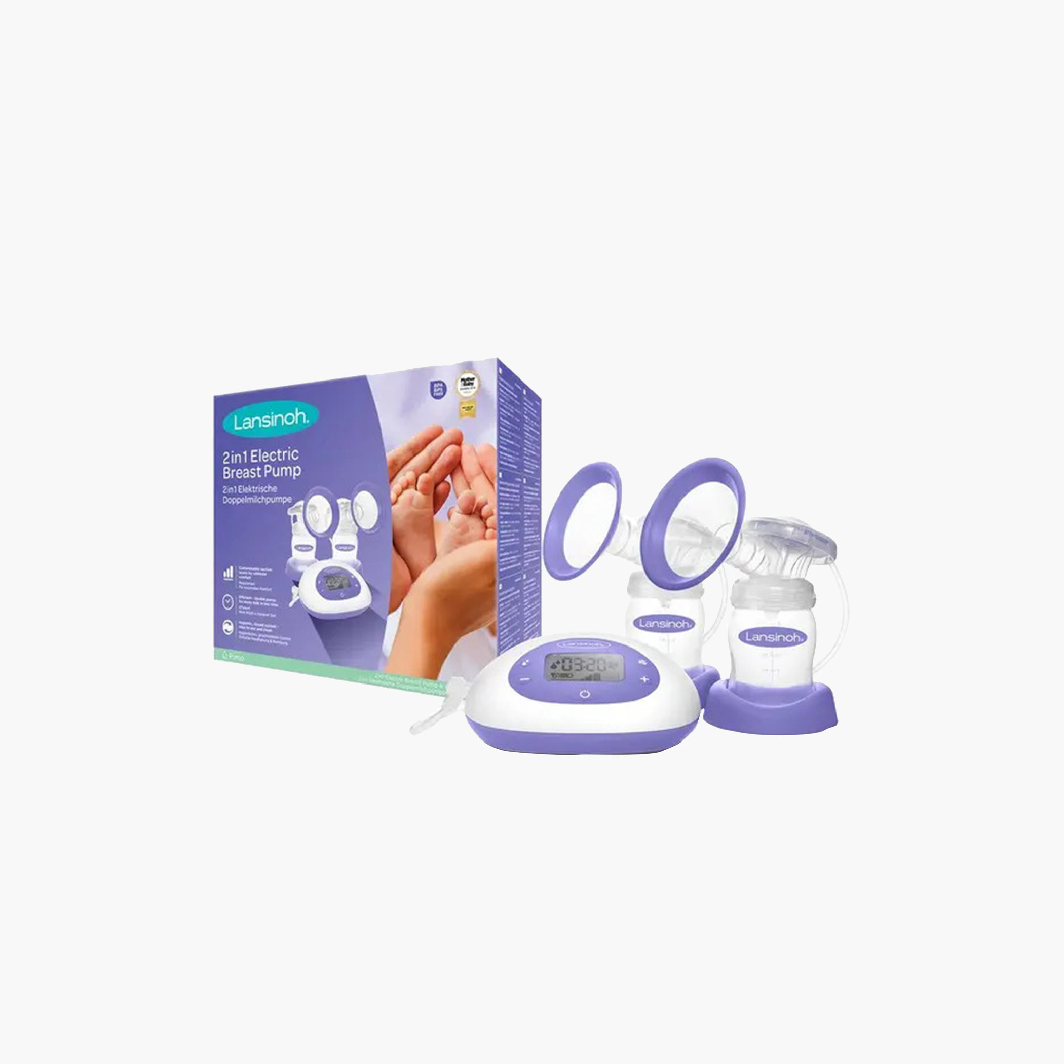 Lansinoh 2-in-1 Double Electric Breast Pump-baby-feeding-breastfeedingandcare-image-3