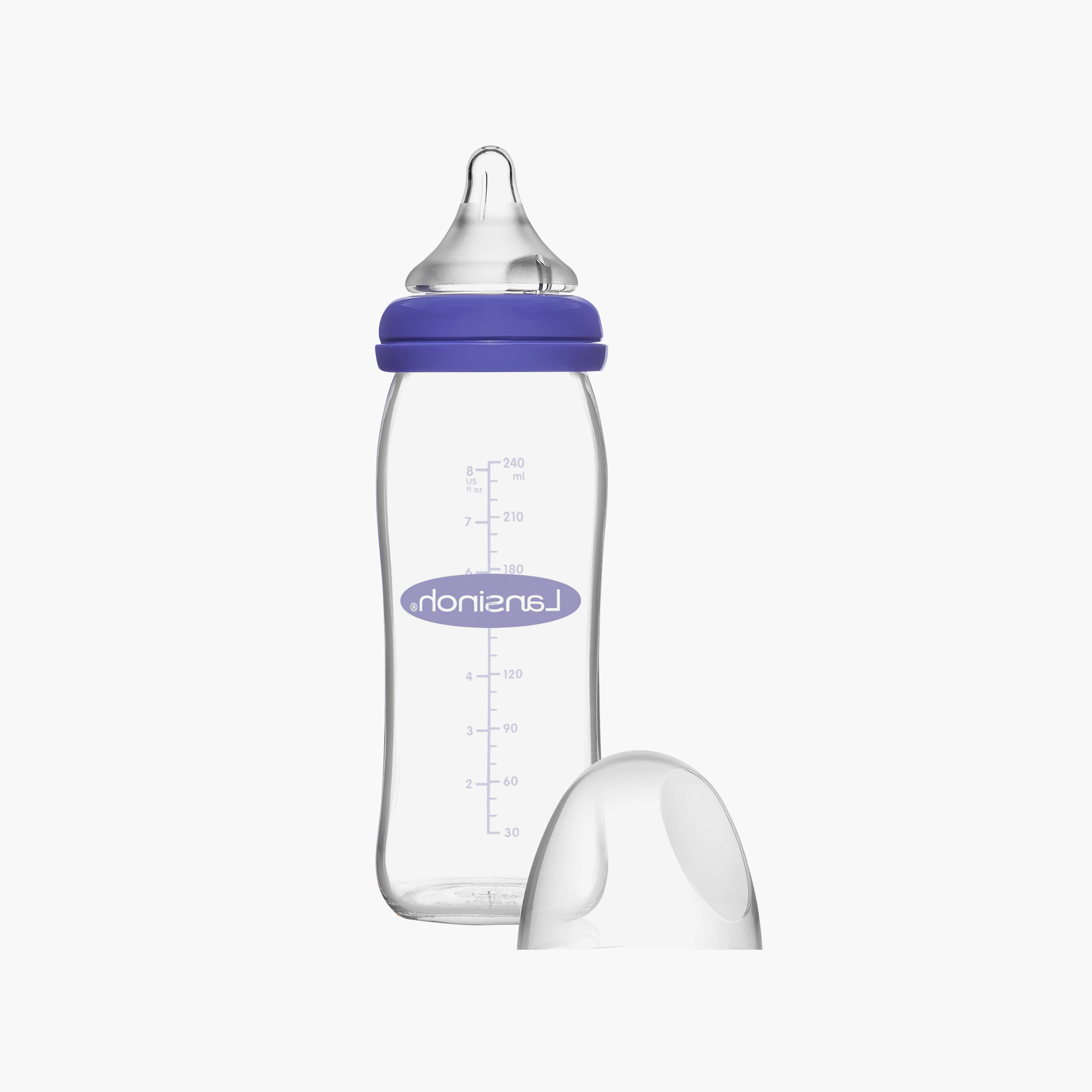 Lansinoh Feeding Bottle with NaturalWave Teat, 240 ml-baby-feeding-feedingbottles-bottlesandteats-image-1