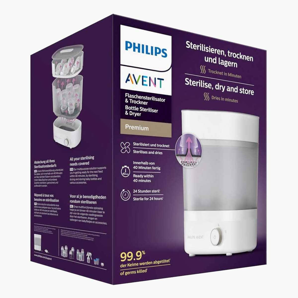 Philips avent sterilizer drying sale