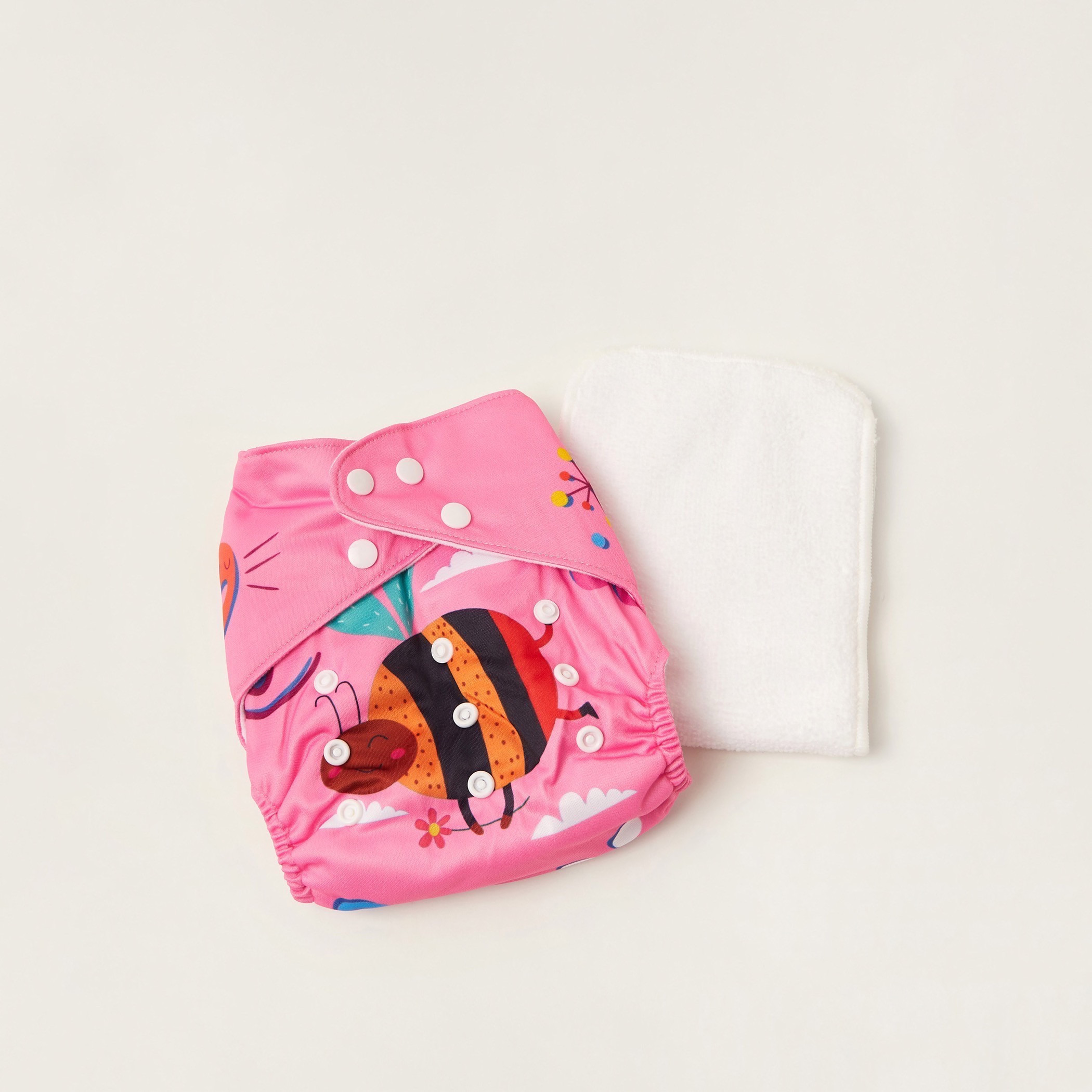 Buy Baby Vision All In One Printed Reusable Diaper for Babies