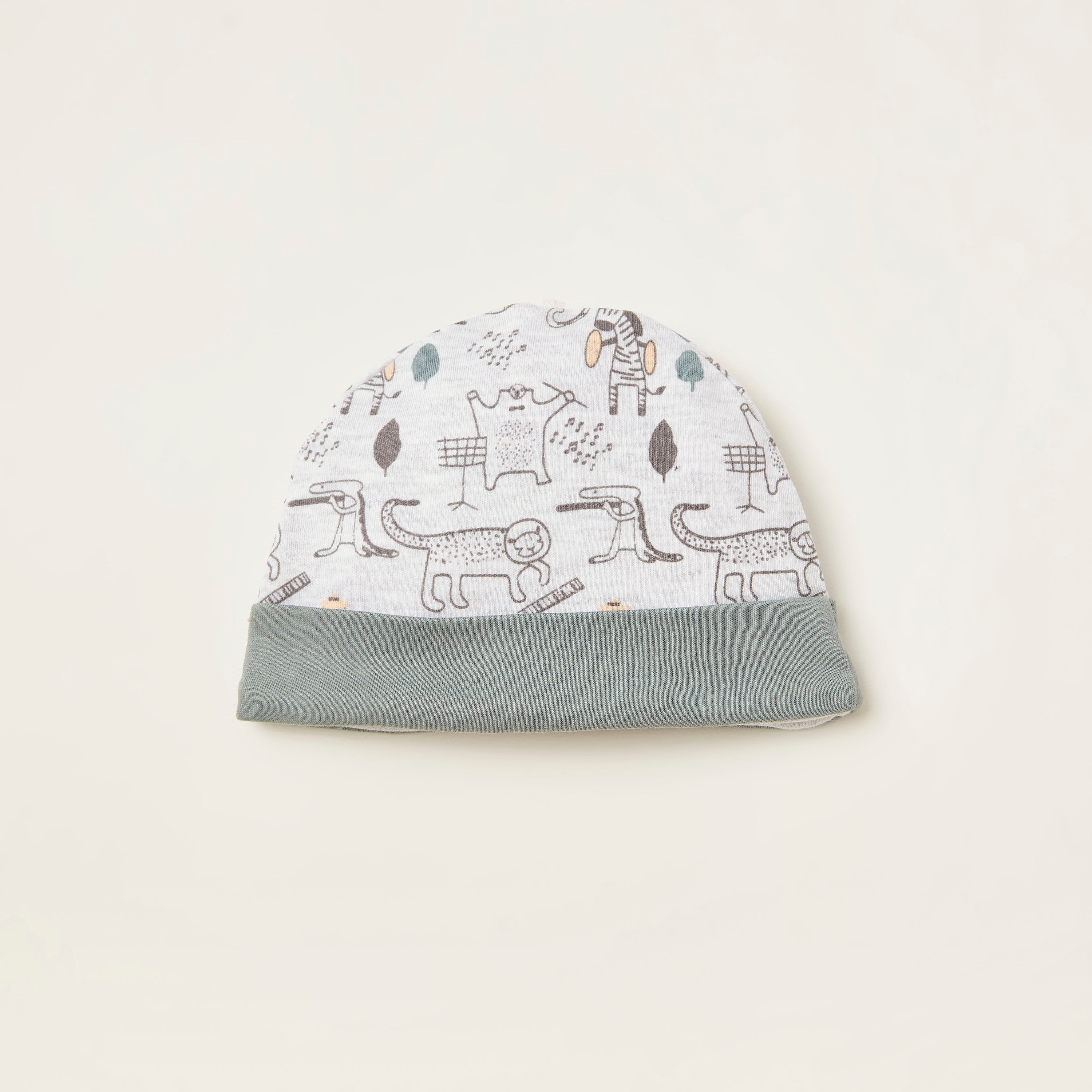 Juniors Printed Cap - Set of 2-baby-boys-accessories-caps-image-3
