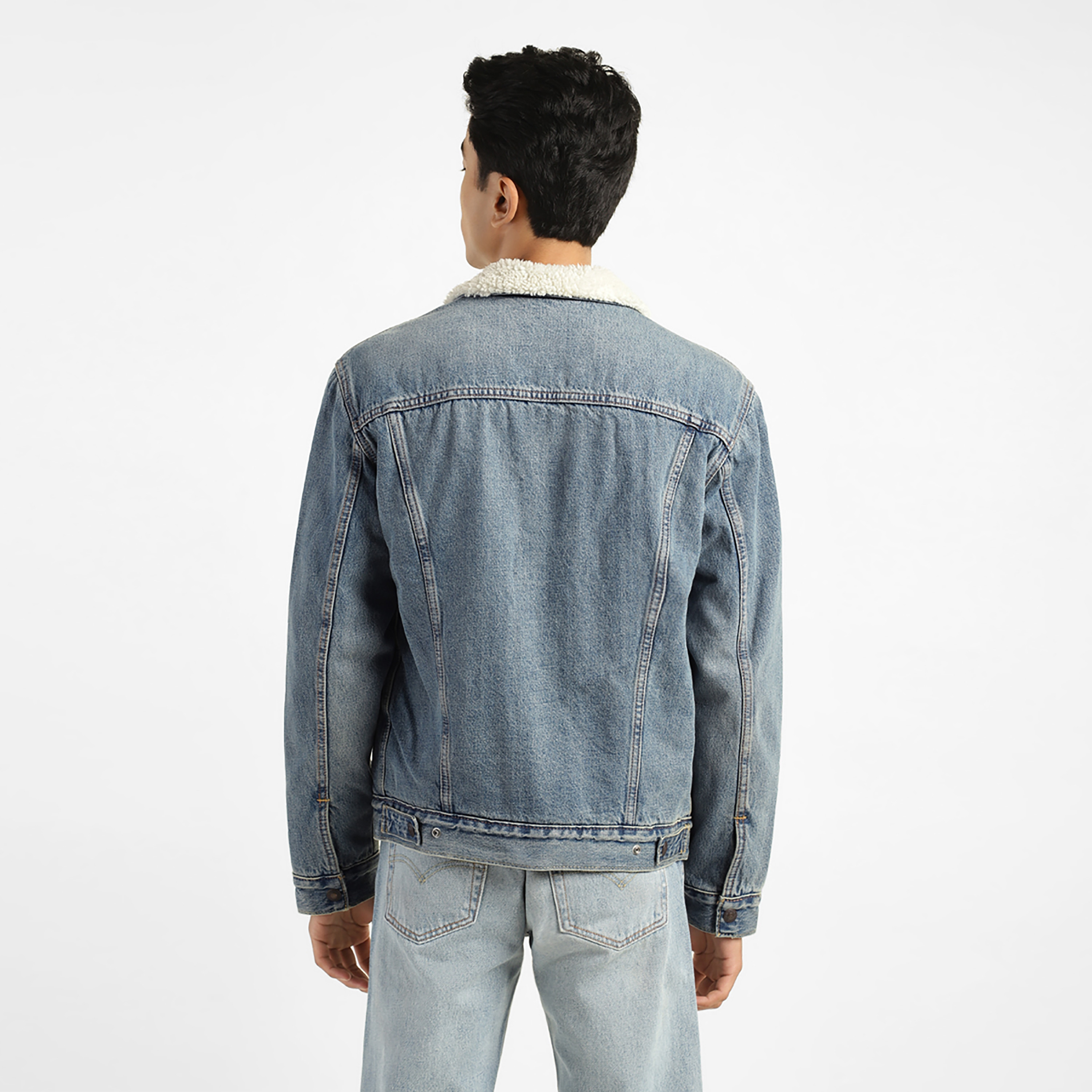 Levi's Plain Collared Long Sleeves Men's Jacket-men-clothing-jacketsandblazers-jackets-image-3