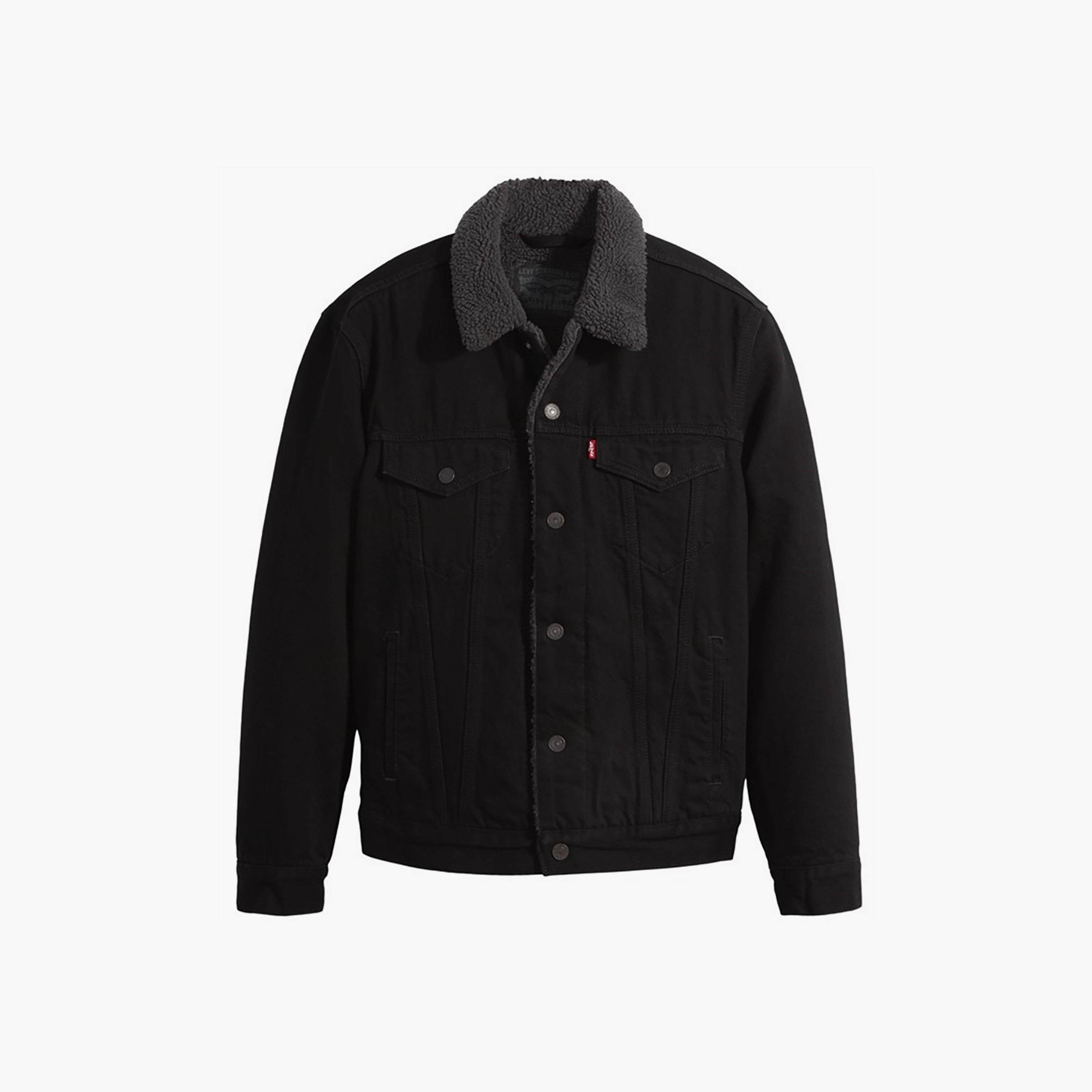 سترة جينز للرجال بأكمام طويلة وياقة عادية من Levi-men-clothing-jacketsandblazers-jackets-image-1