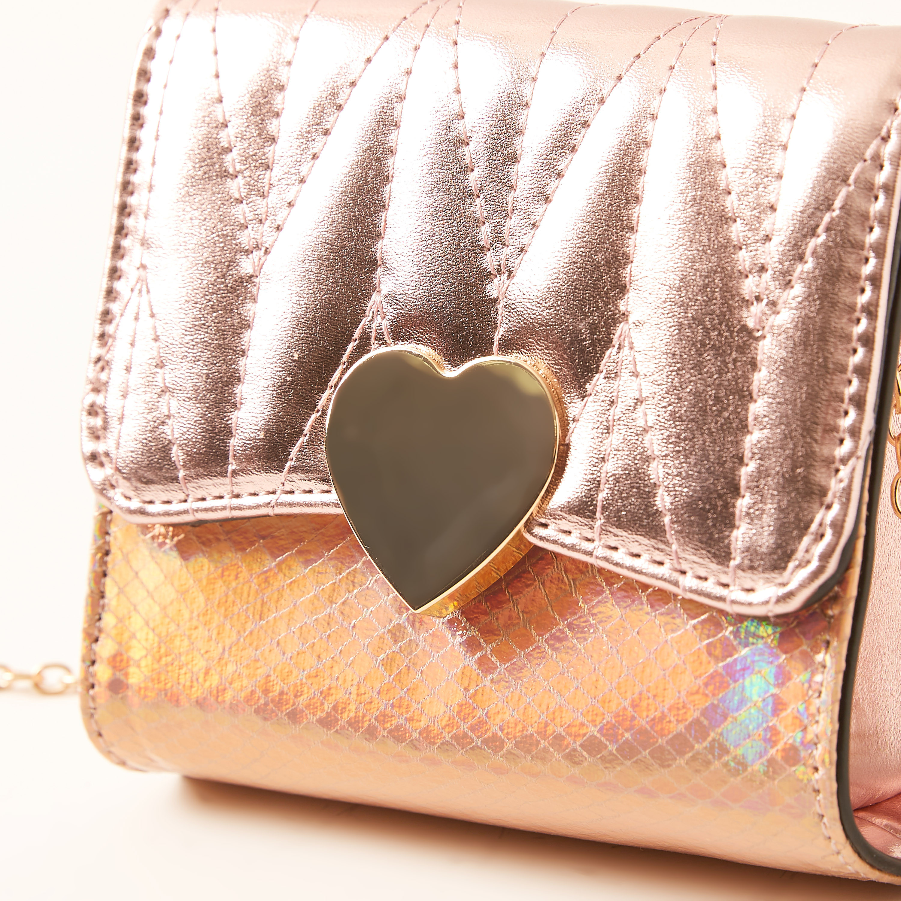 Charmz Textured Crossbody Bag with Detachable Chain Strap-girls-accessories-bags-image-4