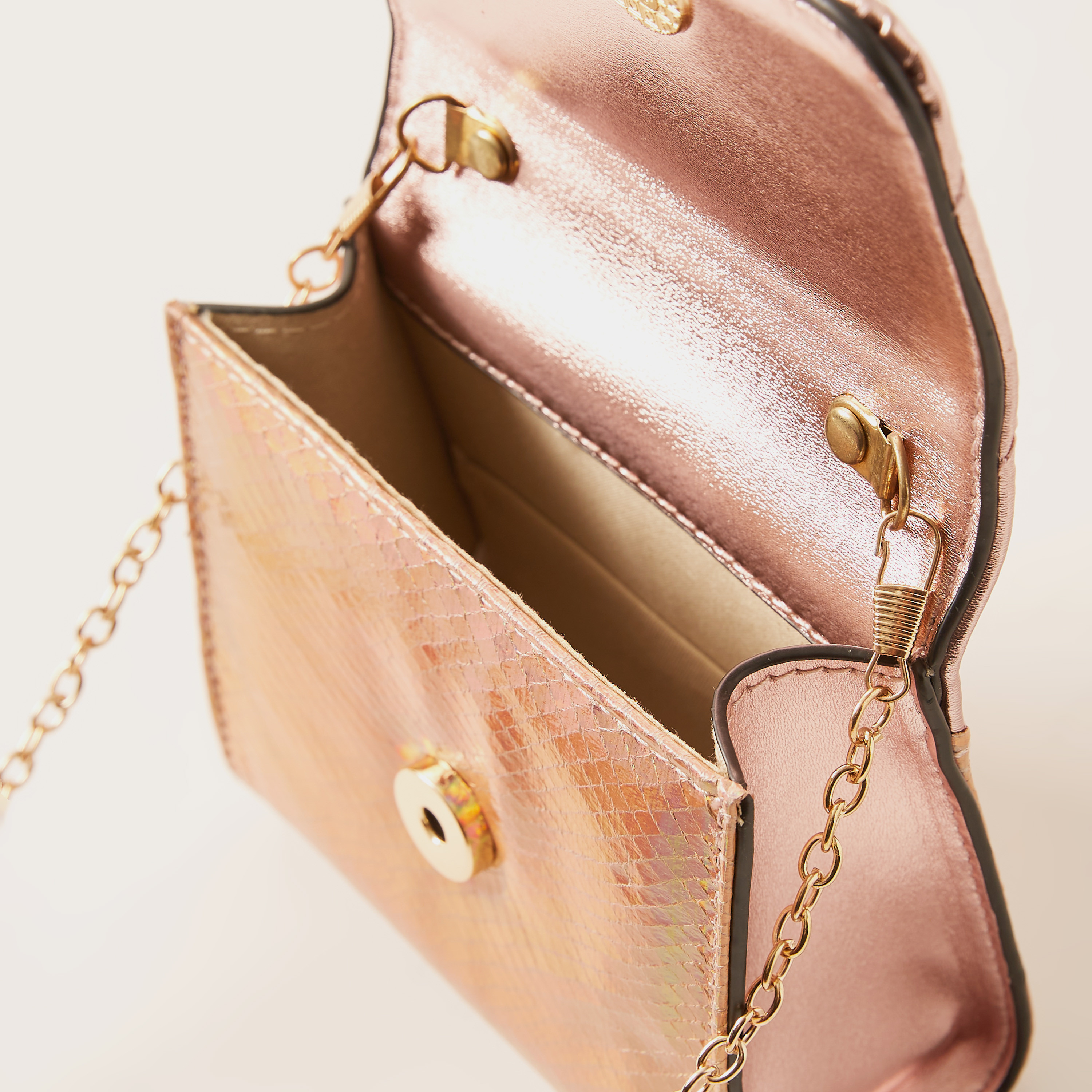 Charmz Textured Crossbody Bag with Detachable Chain Strap-girls-accessories-bags-image-5