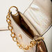 Charmz Animal Textured Handbag with Metallic Chain Accent-Bags and Backpacks-thumbnail-4