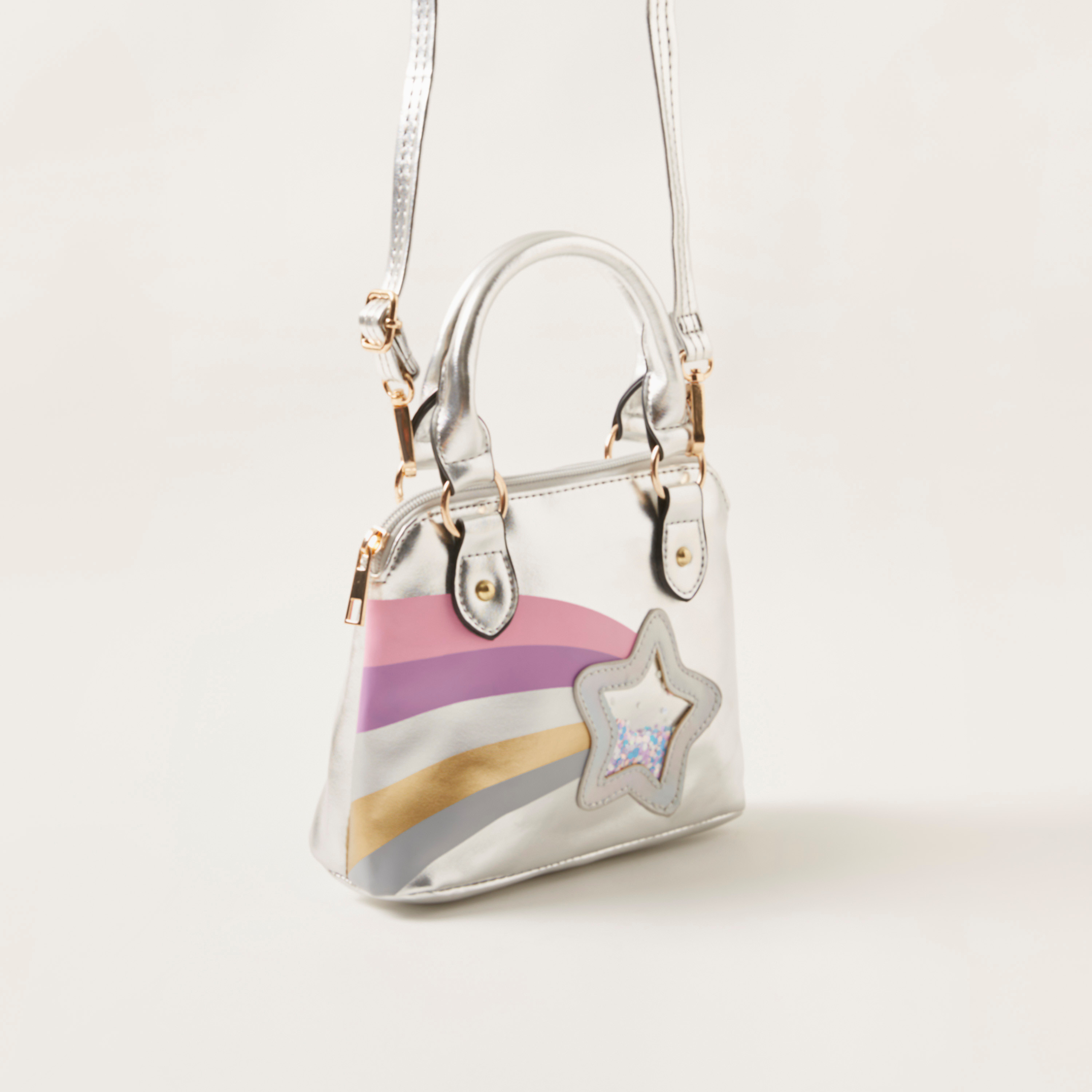Charmz Star Applique Detail Crossbody Bag with Zip Closure-girls-accessories-bags-image-2