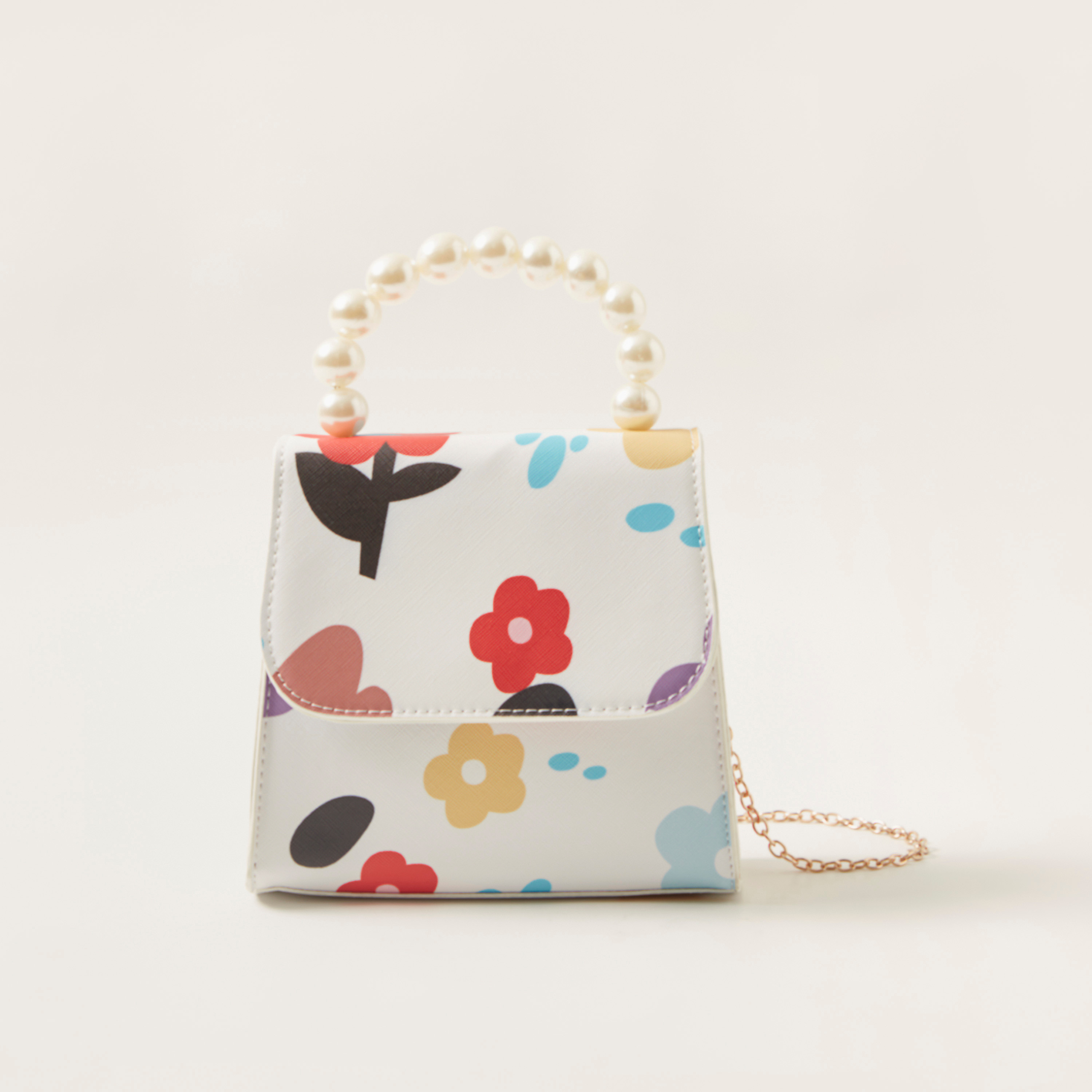 Charmz Printed Crossbody Bag with Flap and Magnetic Snap Closure-girls-accessories-bags-image-1