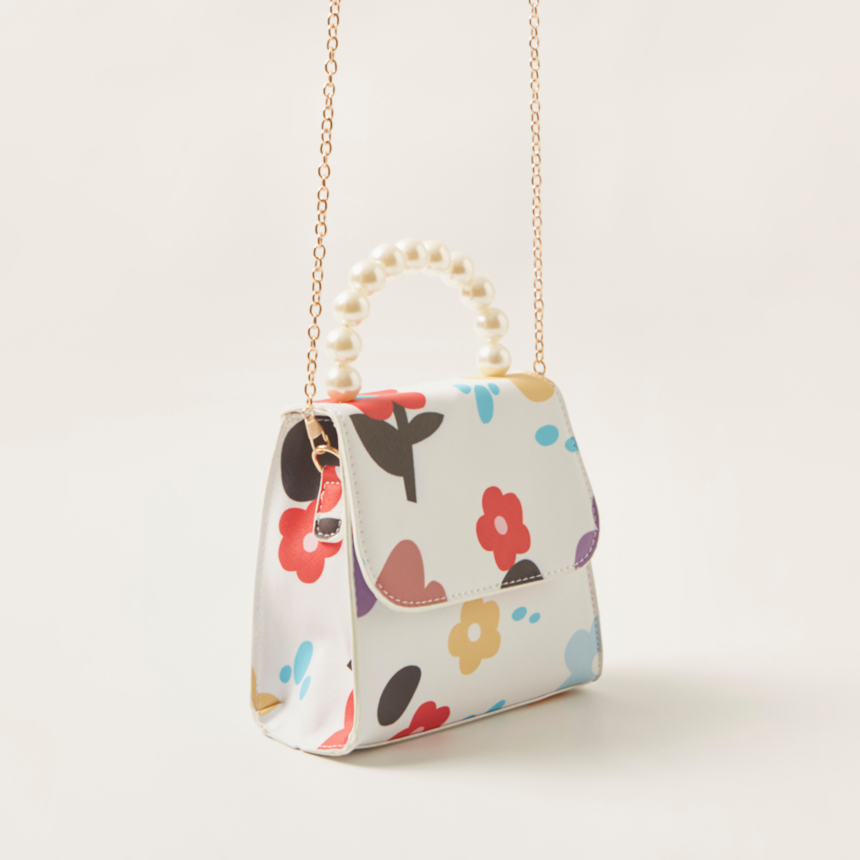 Charmz Printed Crossbody Bag with Flap and Magnetic Snap Closure-girls-accessories-bags-image-2