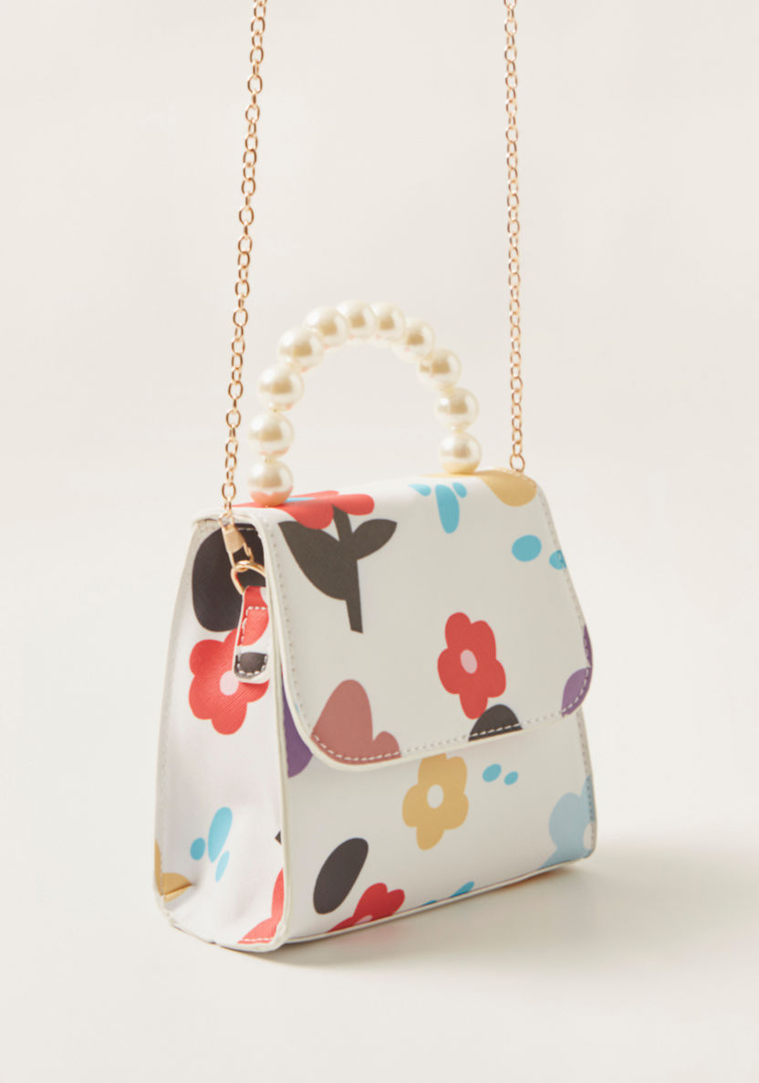 Charmz Printed Crossbody Bag with Flap and Magnetic Snap Closure-Bags and Backpacks-image-1