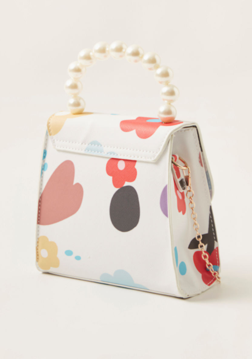Charmz Printed Crossbody Bag with Flap and Magnetic Snap Closure-Bags and Backpacks-image-2