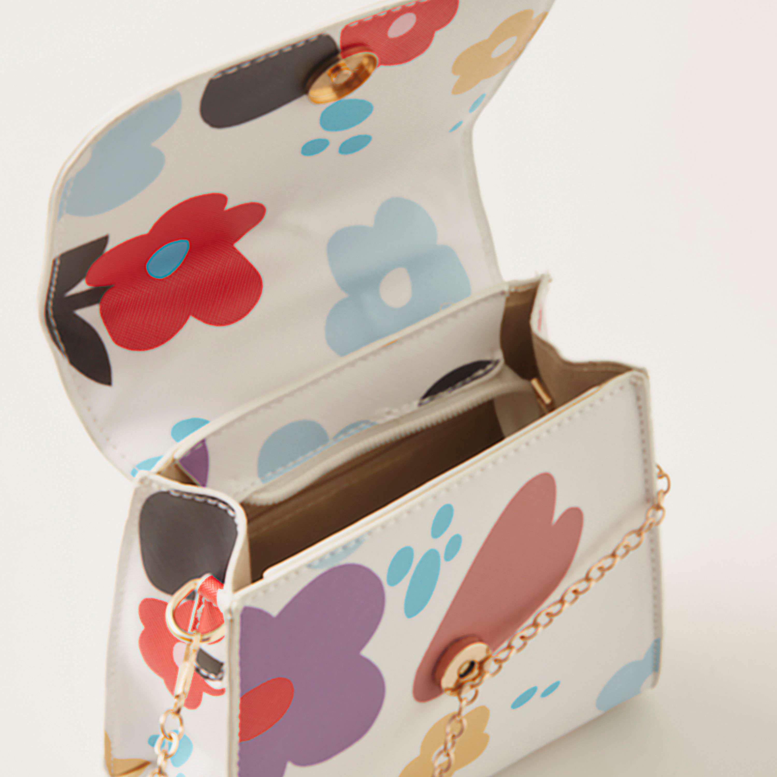 Charmz Printed Crossbody Bag with Flap and Magnetic Snap Closure-girls-accessories-bags-image-5