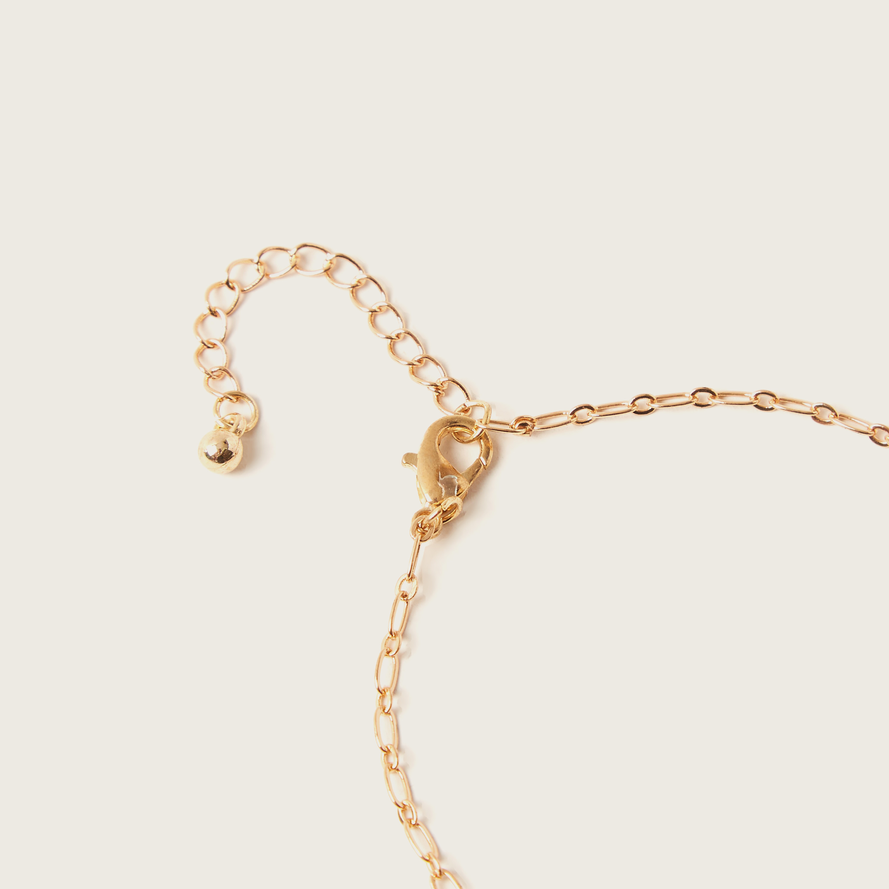 Charmz Metallic Charm Detail Anklet with Lobster Clasp Closure-girls-accessories-jewellery-image-3