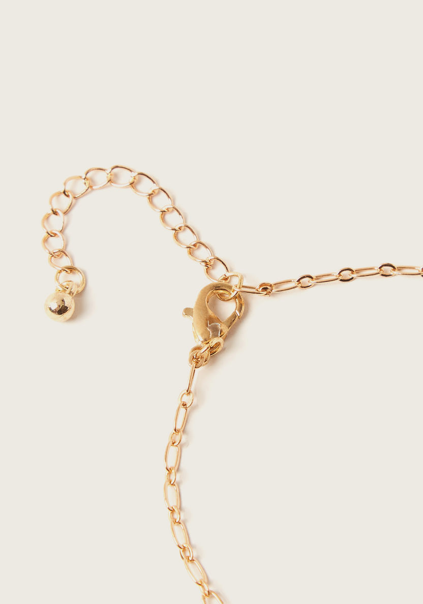 Charmz Metallic Charm Detail Anklet with Lobster Clasp Closure-Jewellery-image-2