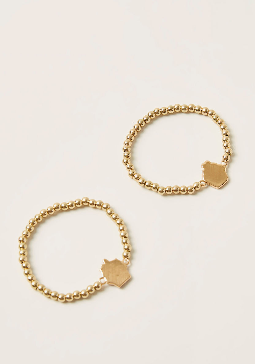 Charmz Cupcake Applique Beaded Bracelet - Set of 2-Jewellery-image-3