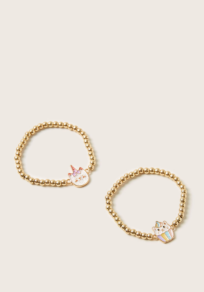 Charmz Embellished Bracelet - Set of 2-Jewellery-image-0