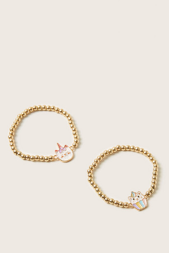 Charmz Embellished Bracelet - Set of 2