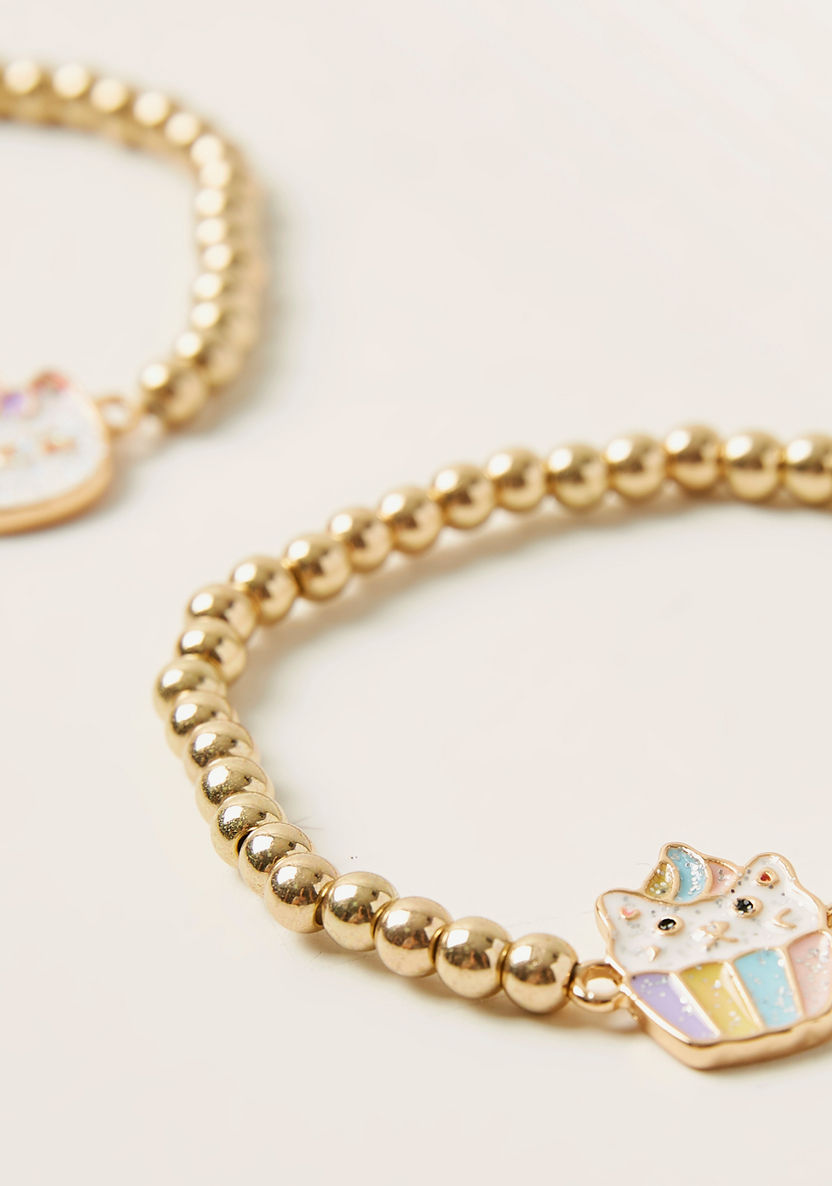 Charmz Embellished Bracelet - Set of 2-Jewellery-image-1