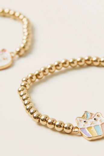 Charmz Embellished Bracelet - Set of 2