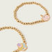 Charmz Metallic Beaded Bracelet with Accent Detail - Set of 2-Jewellery-thumbnail-2