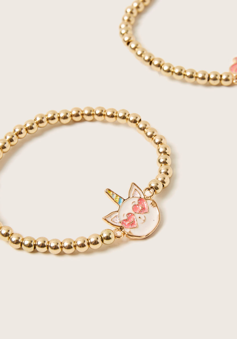 Charmz Applique Detail Bracelet Set - 2-Piece-Jewellery-image-1