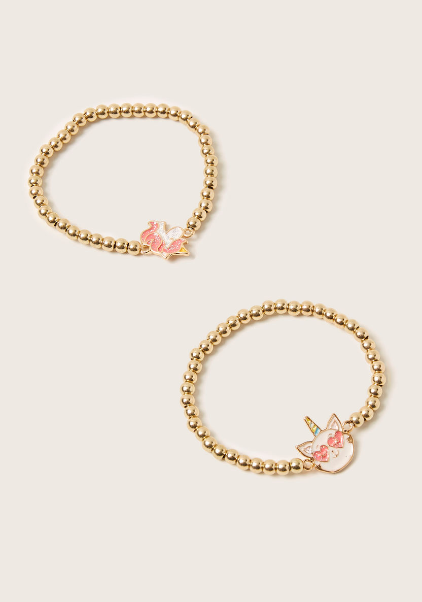 Charmz Applique Detail Bracelet Set - 2-Piece-Jewellery-image-3