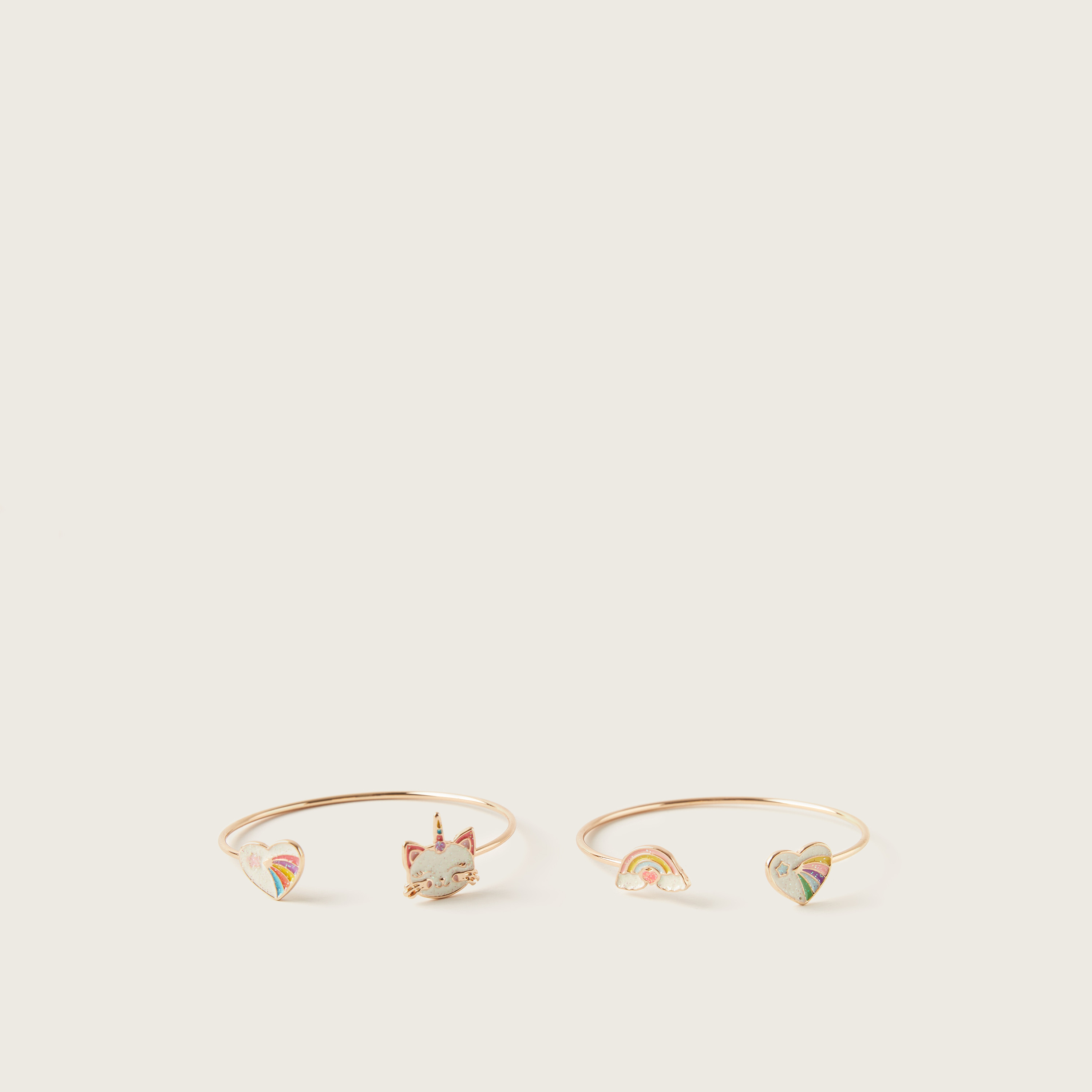 أساور مطاطية من تشارمز - طقم من قطعتين-girls-accessories-jewellery-image-1
